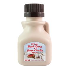 Cruchon à sirop carré en plastique, 100 ml