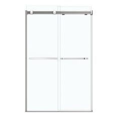 Sliding Shower Door - Duel - 44"-47" x 70 1/2"-74" - Glass - Chrome