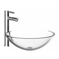 Robinet de lavabo Luna, 1 manette, chrome poli, entraxe de 4"