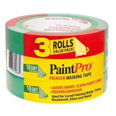 Masking Tape - 24 mm x 55 m - 10 Days - Green - 3/Pack