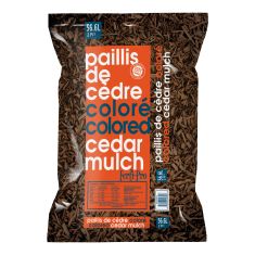Cedar Mulch - 56 l - 2 ft² - Dark Brown