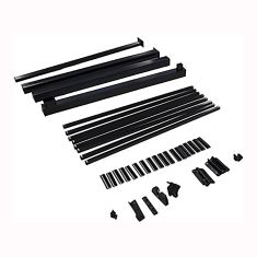 Ensemble de barrière pour rampe, 48" x 42", noir