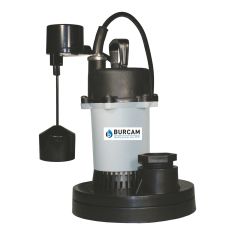 Zinc and thermoplastic submersible sump pump 1/2 hp