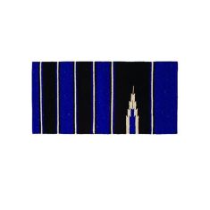 Tapis de selle Sierra Navajo, 30" x 60", bleu/noir/blanc, 30" x 60"
