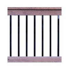 Ensemble de rampe pré-percé en bois traité, 6' x 42"