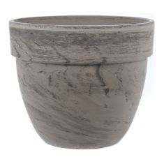 Pot en céramique Basalt, marbre, 30 cm