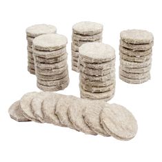 ECO FELTAC - Beige Round Felt Pads - 29 mm - 48/Pkg