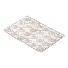 PRO-TEC PVC Round Bumper Pads - Clear - 1/2 in x 3 mm - 24/Pkg