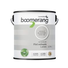 Boomerang Recycled Paint - Velvet Finish - White Clay - 3.78 l