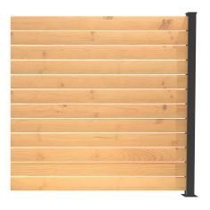 Ensemble de poteaux de fin, 72", noir