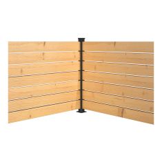 Ensemble de poteaux de coin, 44", noir