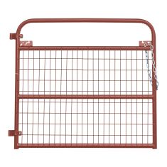 Barrière de ferme légère avec grillage True North, calibre 20, rouge, 4'