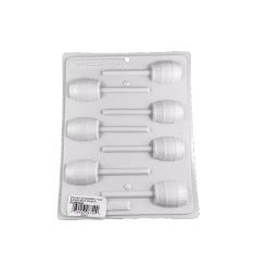 Moule à suçon en formes et cavités variables, baril