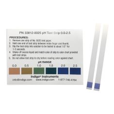 Languettes de papier pH 0-2,5