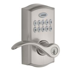 Electronic lever deadbolt, Commercial SmartCode 10 - Satin Nickel