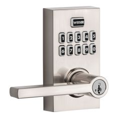 Smartcode electronic lever - Satin nickel