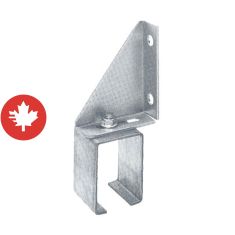 Support simple ajustable pour rail carré