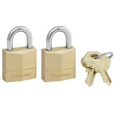 Brass padlock - 19 mm - 2/Pkg