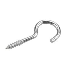 Crochet à vis, zinc, 4/pqt, 2 3/4"