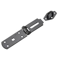 Hasp heavy-duty, black, 9 3/8"