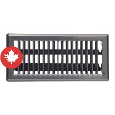 Floor Register - Pewter - 4" x 10"