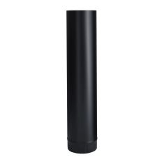 Black Matt Stove Pipe - 24 Ga - 5" x 36"