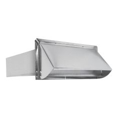 Wall Exhaust Hood - Galvanized - 10" x 3 1/4"
