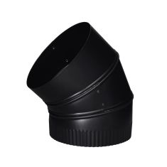 Coude réglable 45°, Noir mat, Cal. 24, 7"