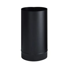 Black Matt Half Joint Stove Pipe - 24 Ga - 6" x 12"