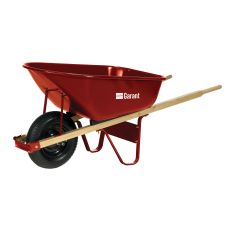 Brouette en acier pour entrepreneurs, 6 pi³ (couleur variable)