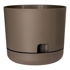 Jardinière Oasis à auto-arrosage, cappuccino, 8"