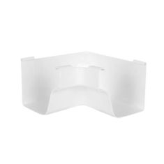 Interior Corner for Roofing Gutter - Vinyl - Traditional Style - White