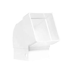 Gutter Elbow - Vinyl - Contemporary Style - White