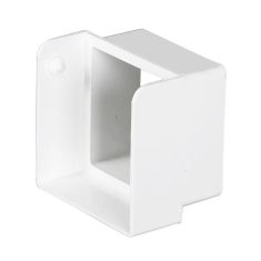 Square Downspout Diverter - Vinyl - Contemporary Style - White
