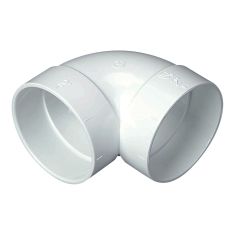 Short 90° elbow, central vacuum